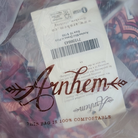 New Arnhem Azalea mini dress pink floral M 10 BNWT - Picture 12 of 16